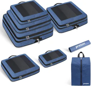 8 Set/6 Set/4 Set Compression Packing Cubes for Travel, Lightweight Vacation Travel Essentials, Travel Accessories for Suitcase Organizer Bags Set, Durable Luggage Organizer