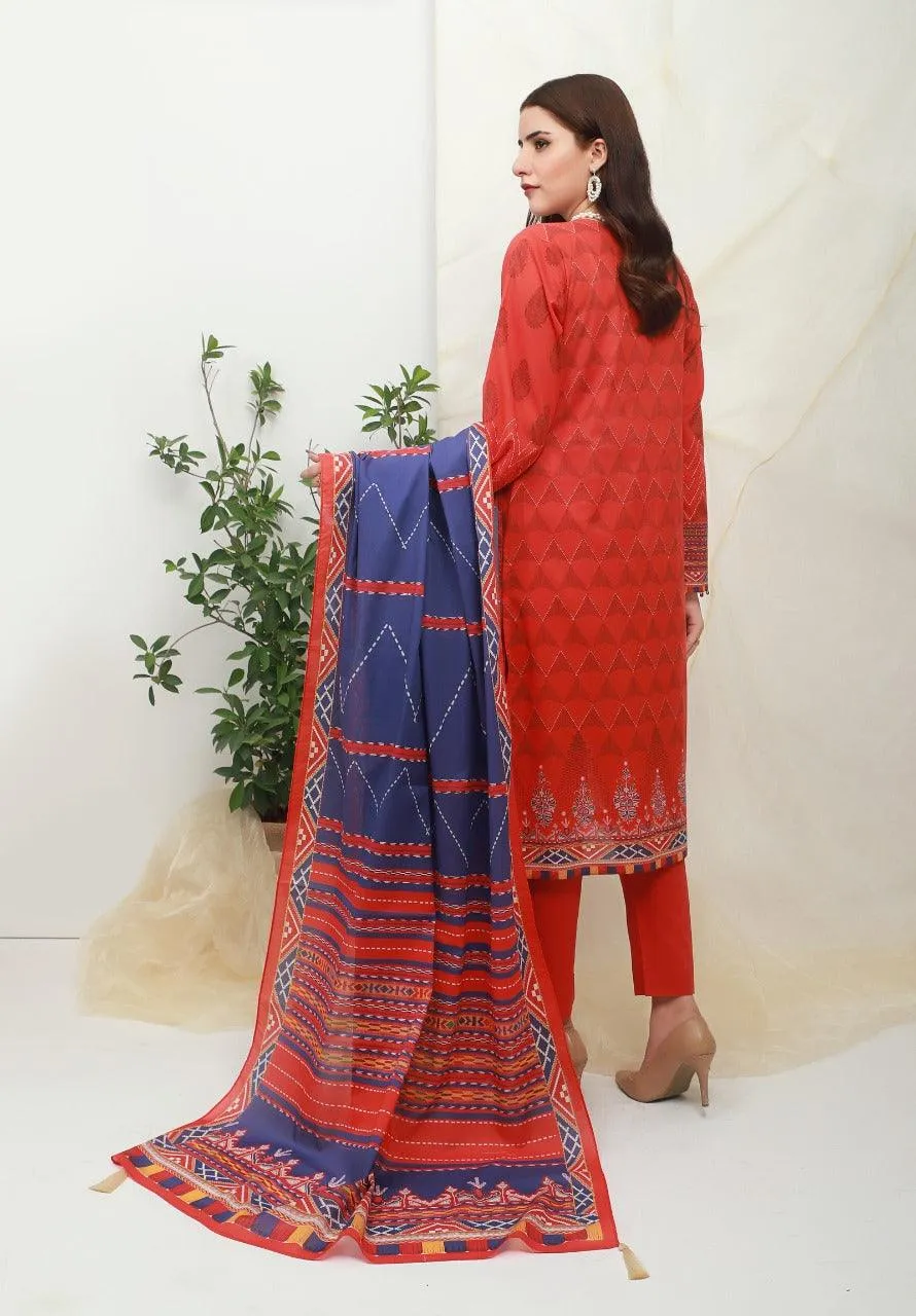 ACE Galleria Digital Embroidered Lawn Unstitched 3pc Suit ACE 12016