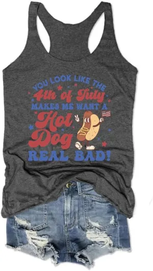 American Flag Tank Tops for Women 4th of July Air Force Flyover Flag Tank Shirts with Eagle Patriotic USA Flag Vest Shirt