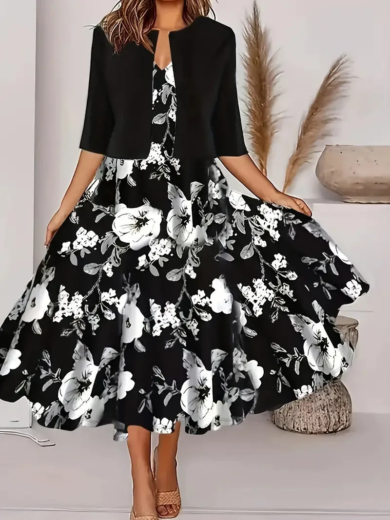 Ankie - Chic Floral Print Ensemble