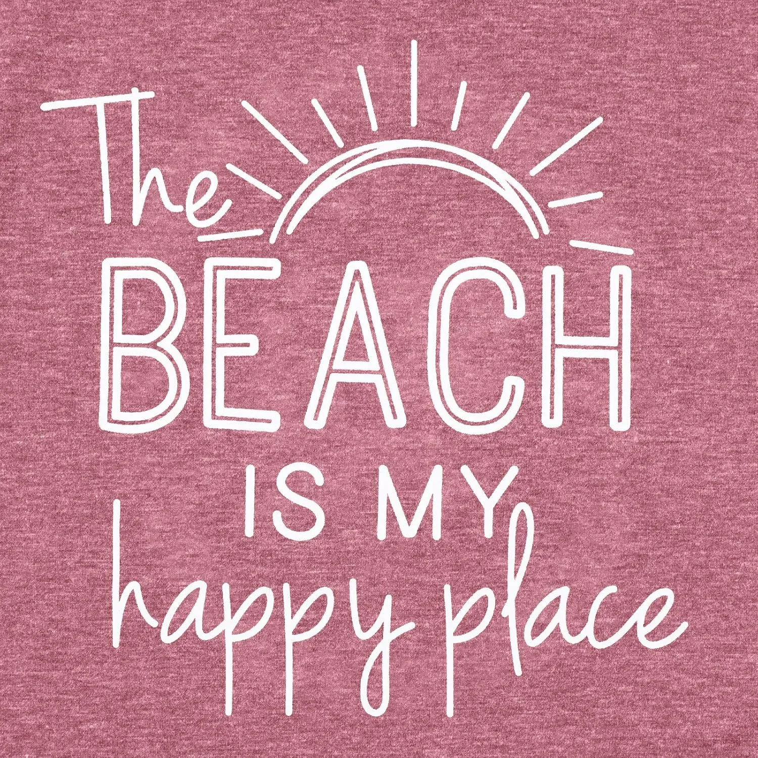 BANGELY The Beach is My Happy Place Tank Tops Women Summer Beach Tank Casual Sleeveless Vacation Shirt Camis