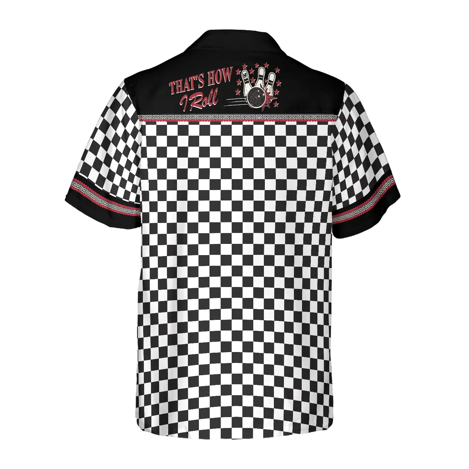 Bowling Caro Pattern Hawaiian Shirt, That's How I Roll Bowling, Colorful Summer Aloha Shirt For Men Women, Perfect Gift For Friend, Bowling Lovers