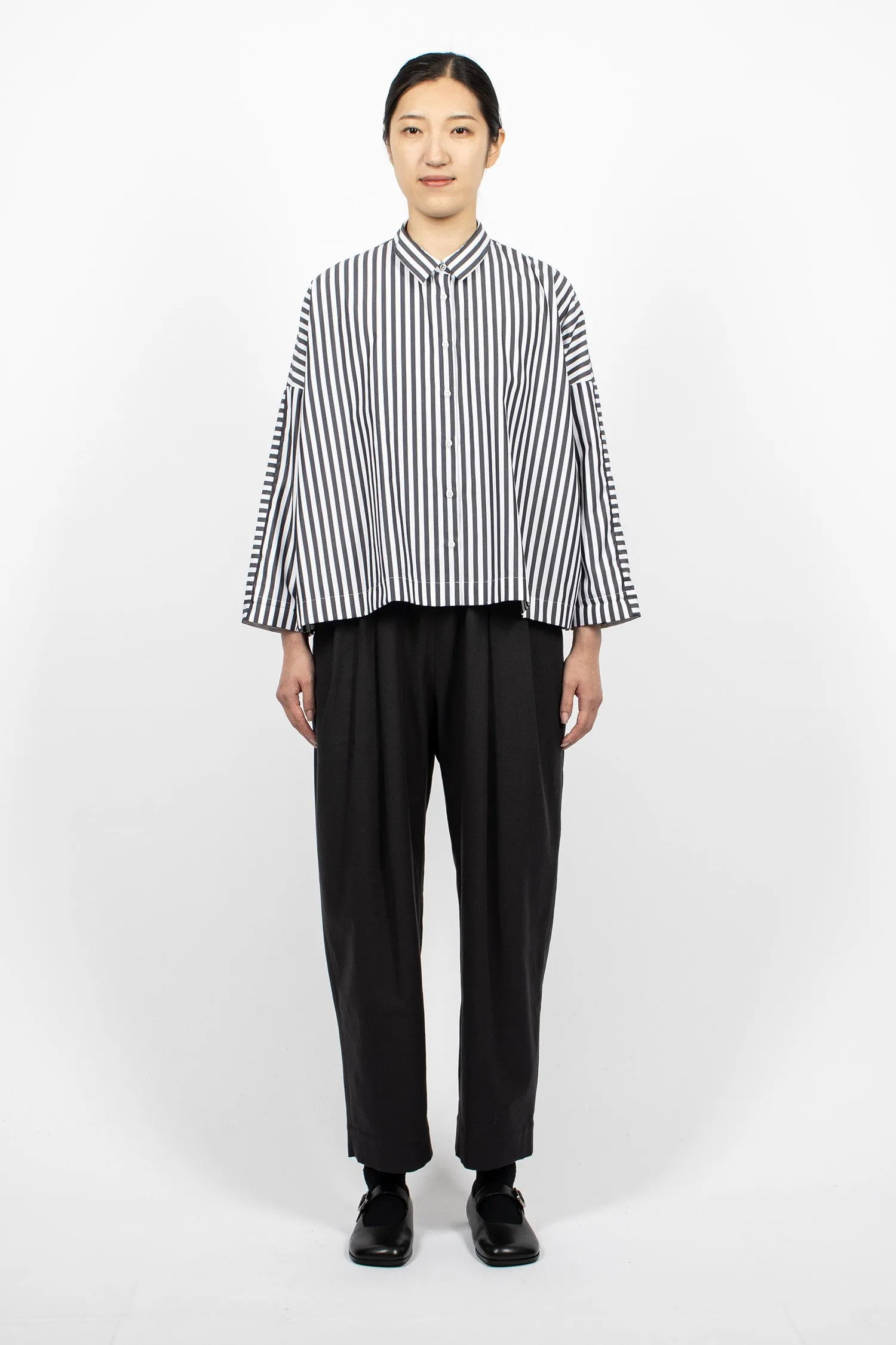 Brigitte Stripe Shirt Black/White