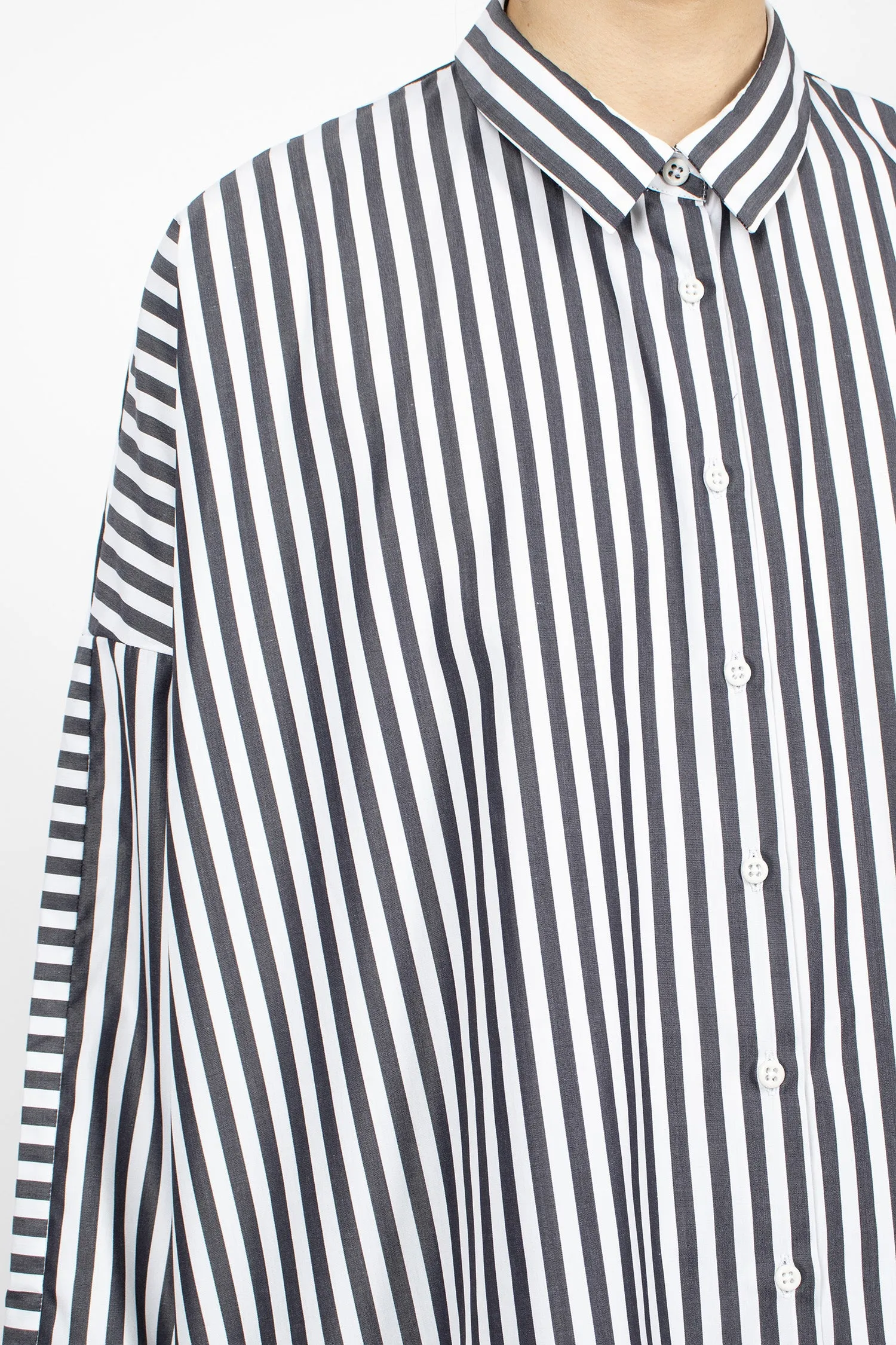 Brigitte Stripe Shirt Black/White