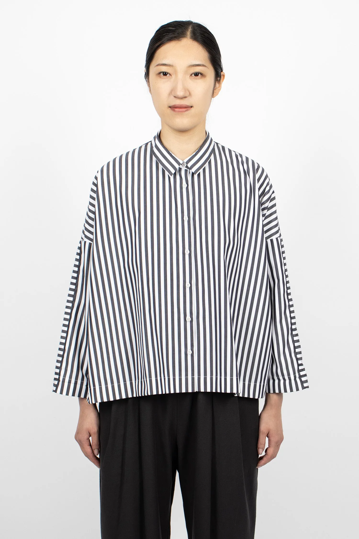 Brigitte Stripe Shirt Black/White