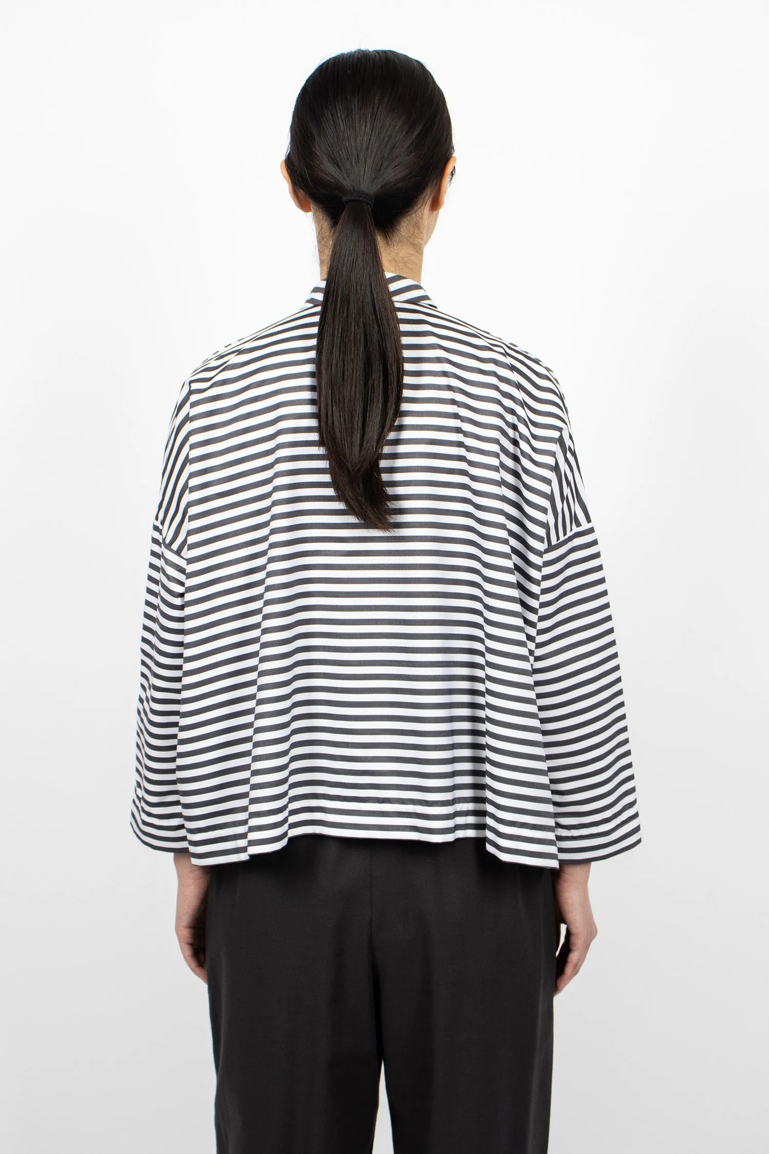Brigitte Stripe Shirt Black/White