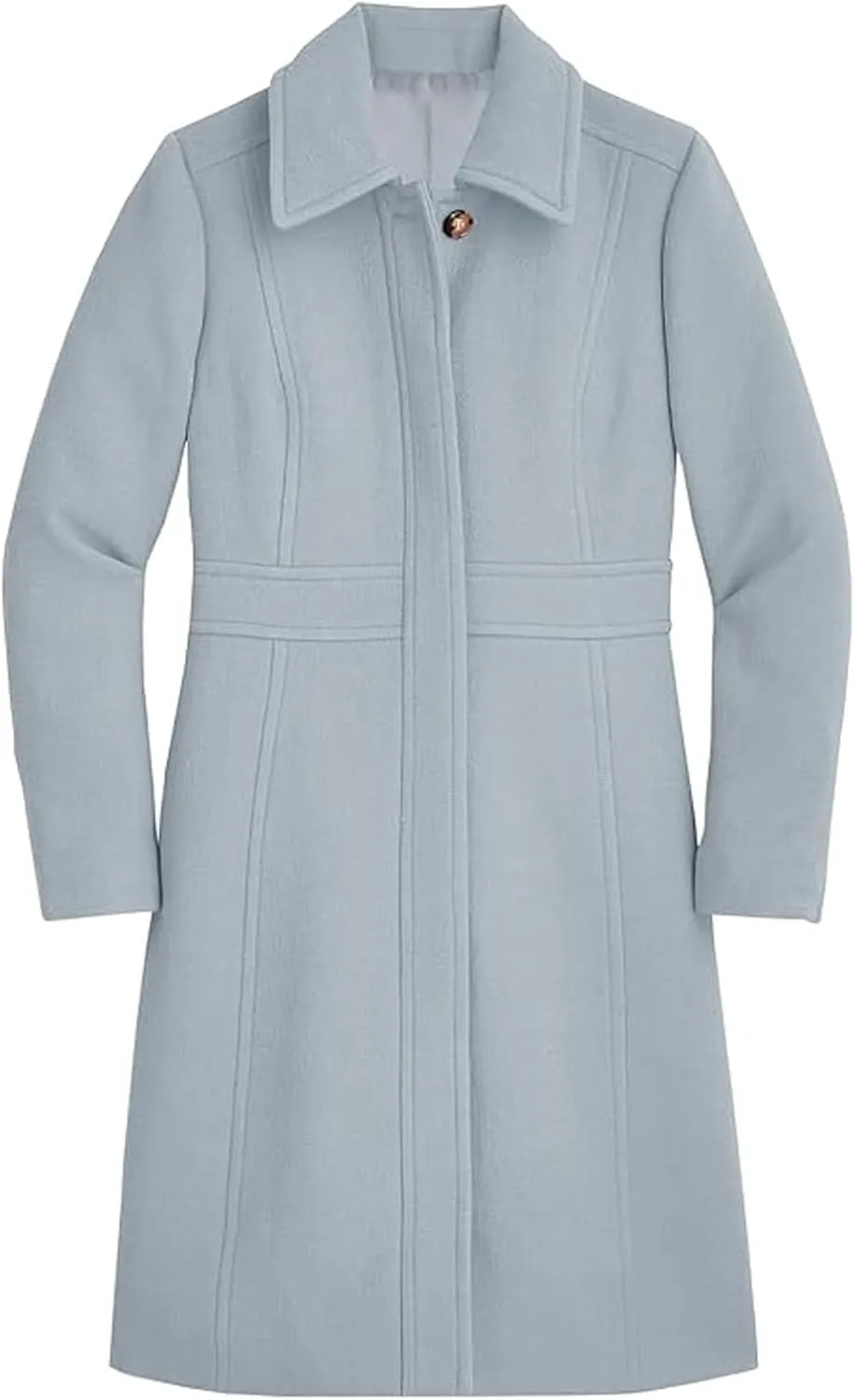 CHARTOU Women Wool Blend Pea Coat Jacket Winter Single Breasted Woolen Turndown Trench Coat Peacoat Overcoat