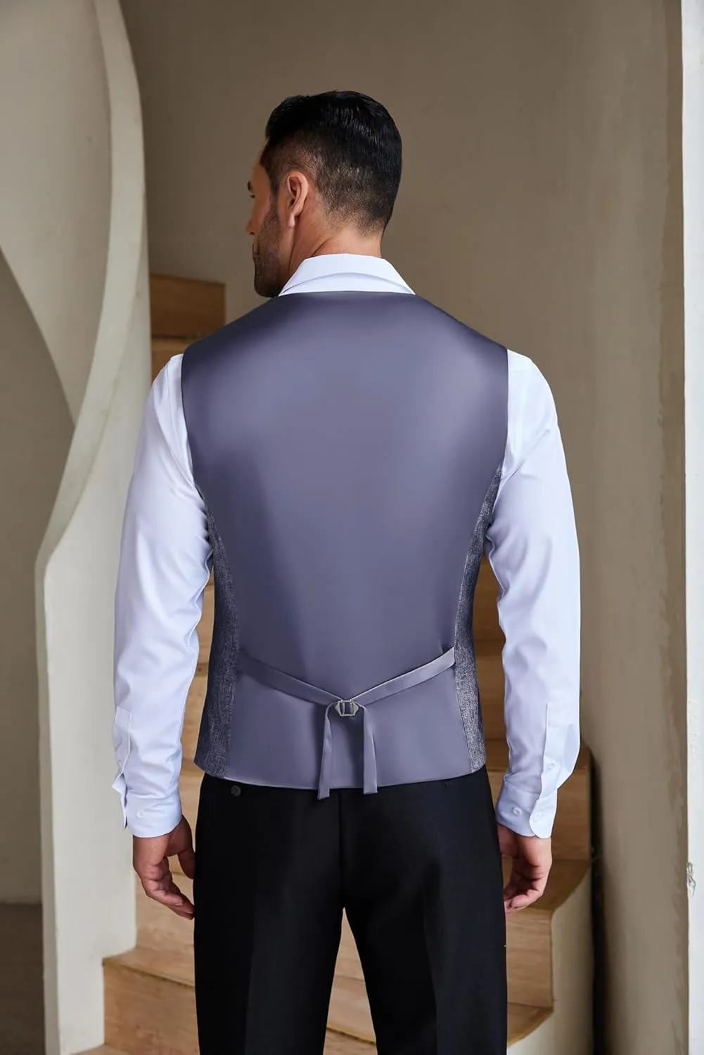 COOFANDY Men Casual Suit Vest Formal Dress Vest Slim Fit Waistcoat Business Wedding