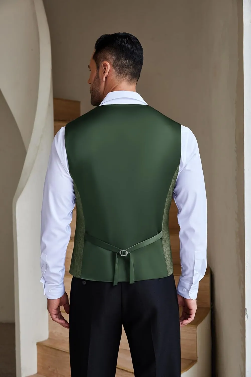 COOFANDY Men Casual Suit Vest Formal Dress Vest Slim Fit Waistcoat Business Wedding