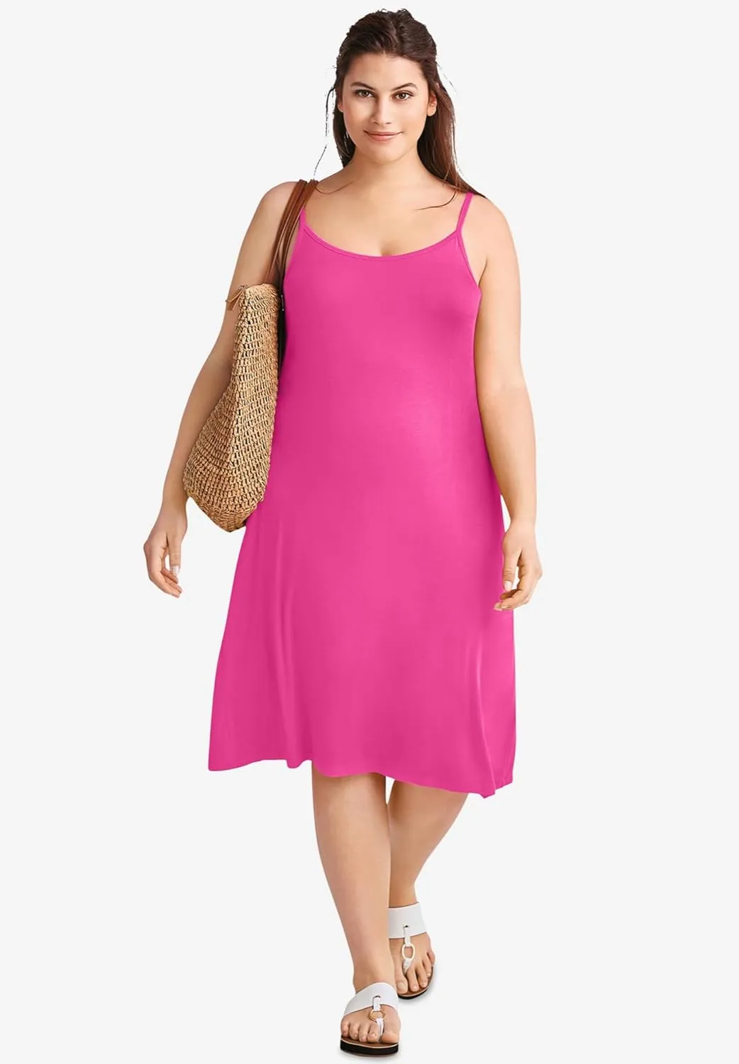 ellos Plus Size Knit Tank Dress