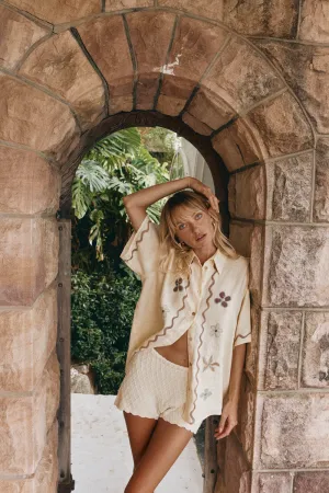 Emory Linen Shirt Flower