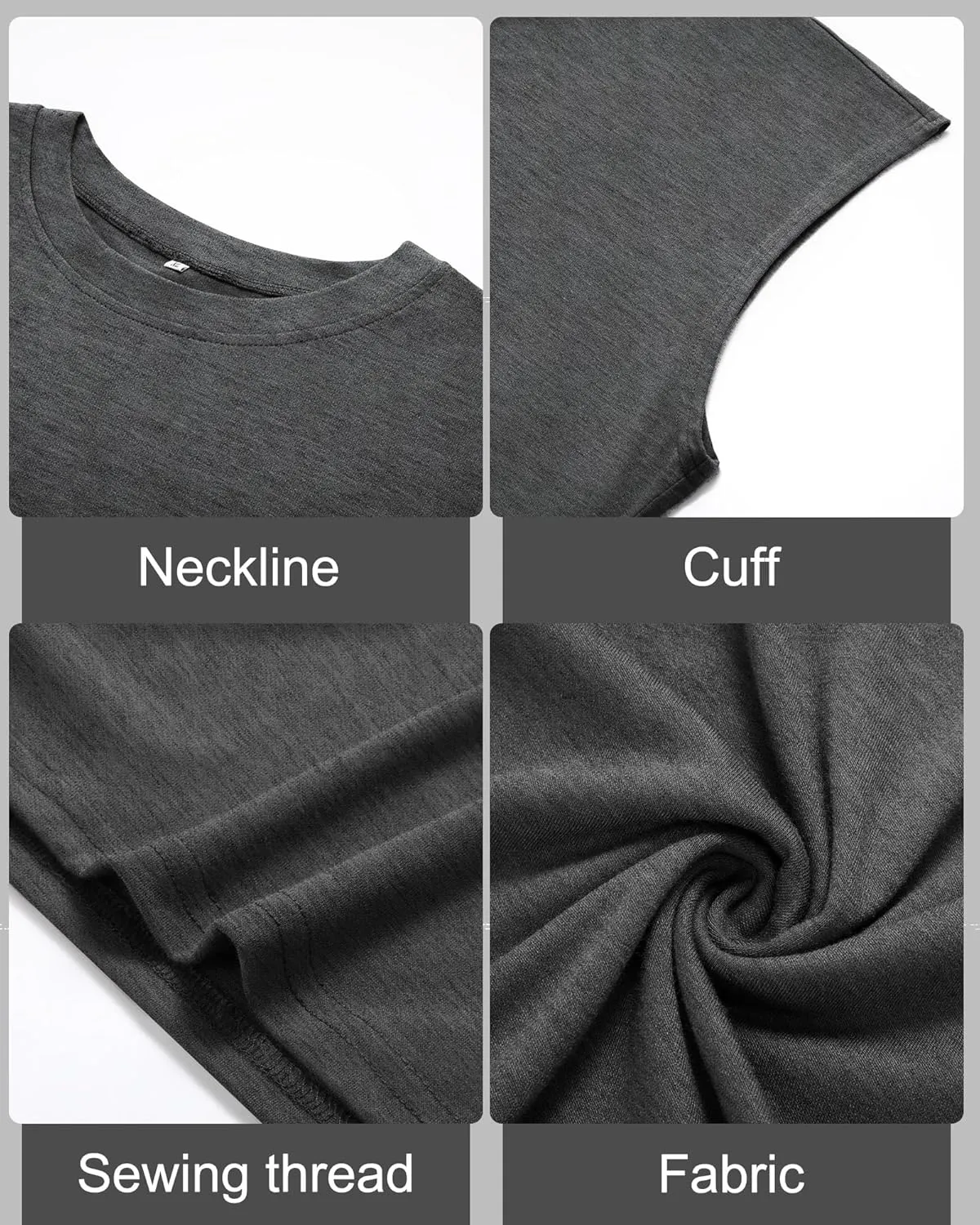 Ficerd 3 Pack Men's Big and Tall Tank Tops Workout Gym Muscle Plus Size T Shirts Sleeveless Fitness Athletic Oversized Tee
