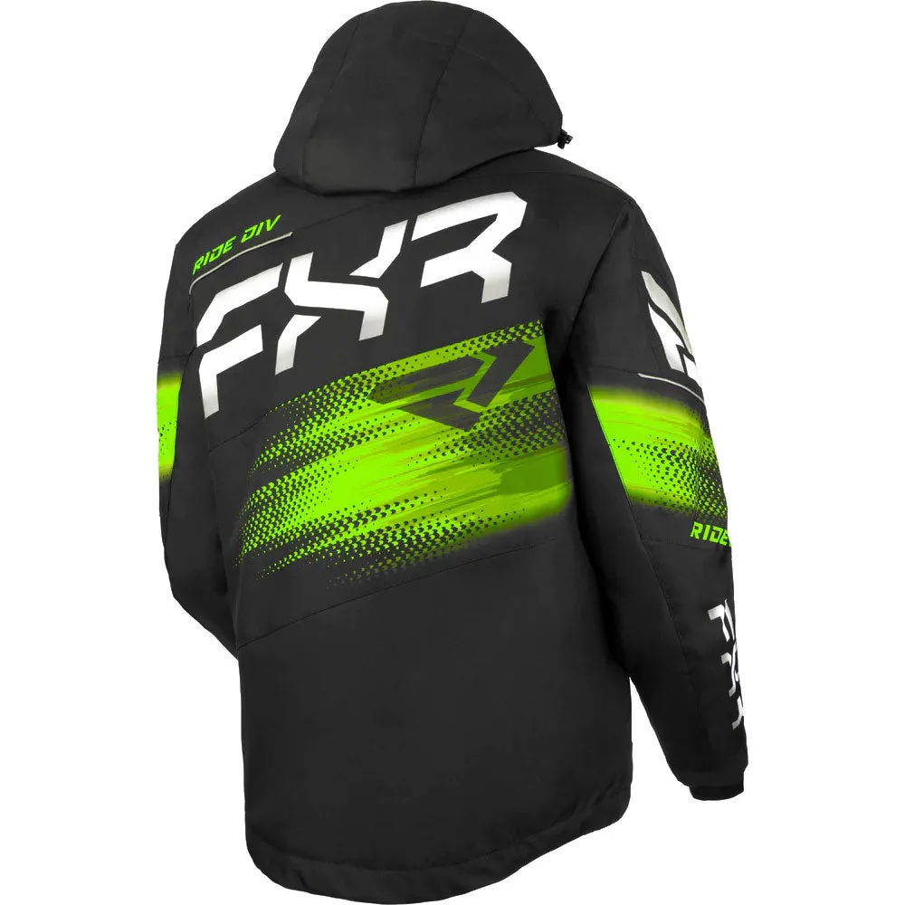 FXR Boost FX 2-in-1 Snowmobile Jacket Black/Lime