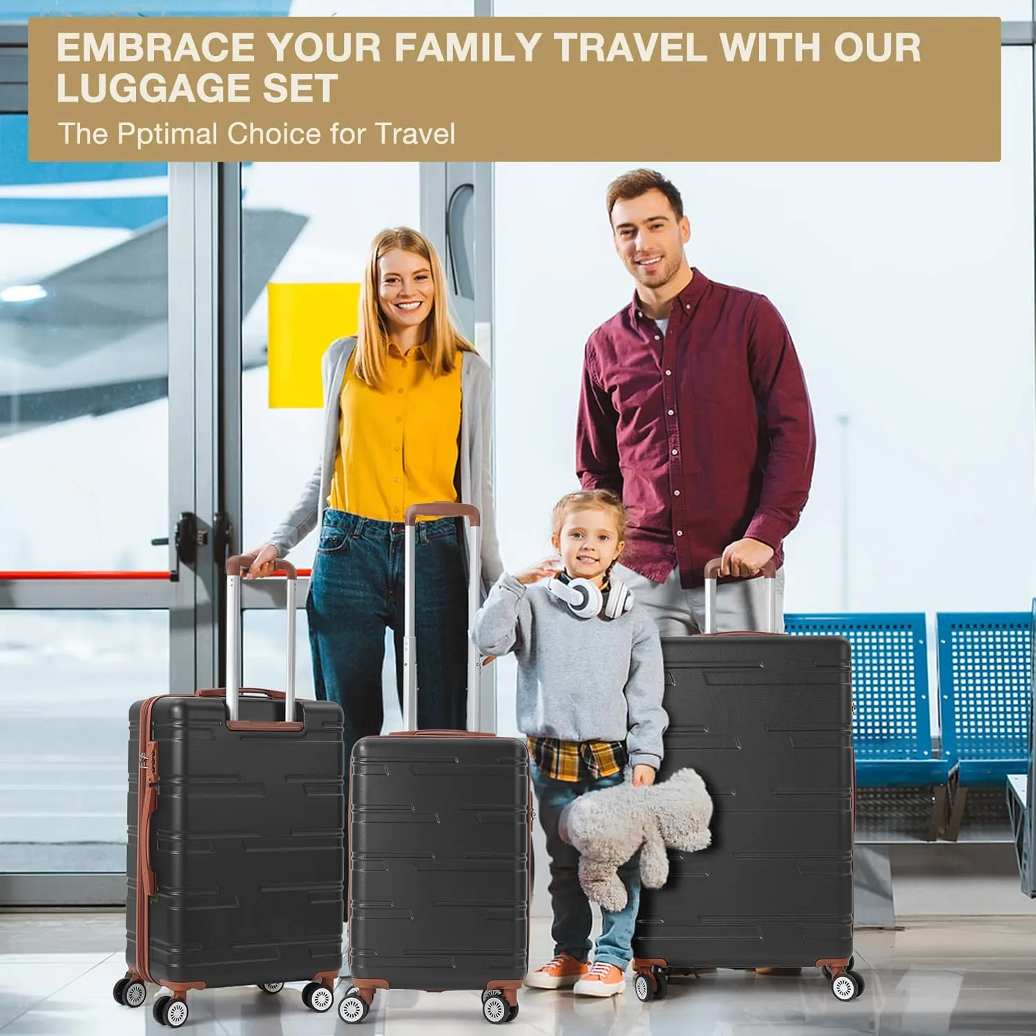 Garvee Luggage Expandable Suitcase 3 Piece Set, Luggage Set of 3 Piece Suitcase with Spinner Wheels, Hardshell Luggage 3 Piece Set(20"/24"/28")