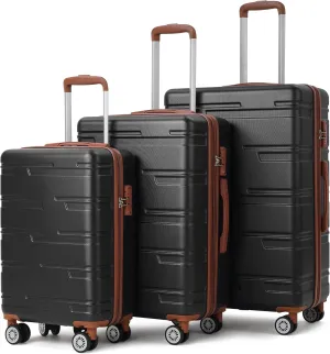 Garvee Luggage Expandable Suitcase 3 Piece Set, Luggage Set of 3 Piece Suitcase with Spinner Wheels, Hardshell Luggage 3 Piece Set(20"/24"/28")