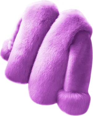 Girls Faux Fur Jacket Kids Winter Dress Coat Toddler Fuzzy Fleece Jacket Elegant Princess Coat Trendy Thicken Overcoat