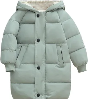 Girls Wind Coat Children's Down Padded Jacket Long Cotton Padded Jacket Baby Children's Padded Girls Dress Coats Size 8