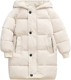 Girls Wind Coat Children's Down Padded Jacket Long Cotton Padded Jacket Baby Children's Padded Girls Dress Coats Size 8