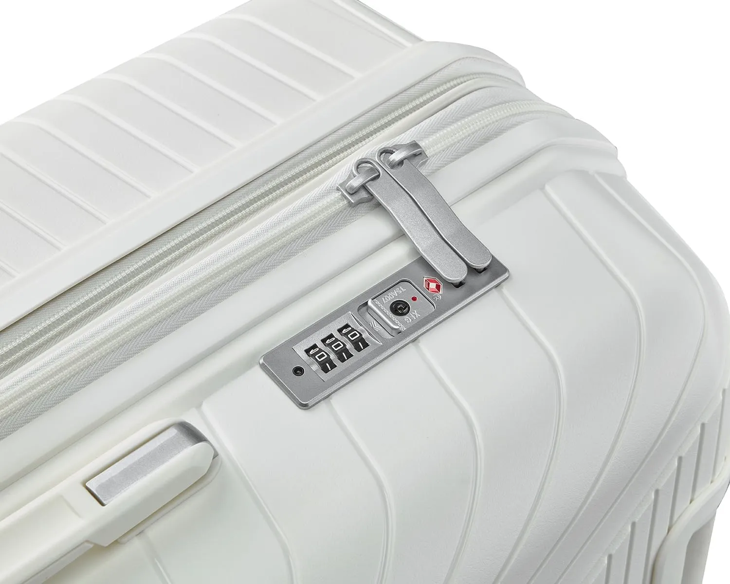 Hard Shell Luggage Set, Expandable Suitcase Set with Spinner Wheels, Lightweight Travel Luggage 4 Piece Set with TSA Lock, 14in 20in 24in 28in (White)