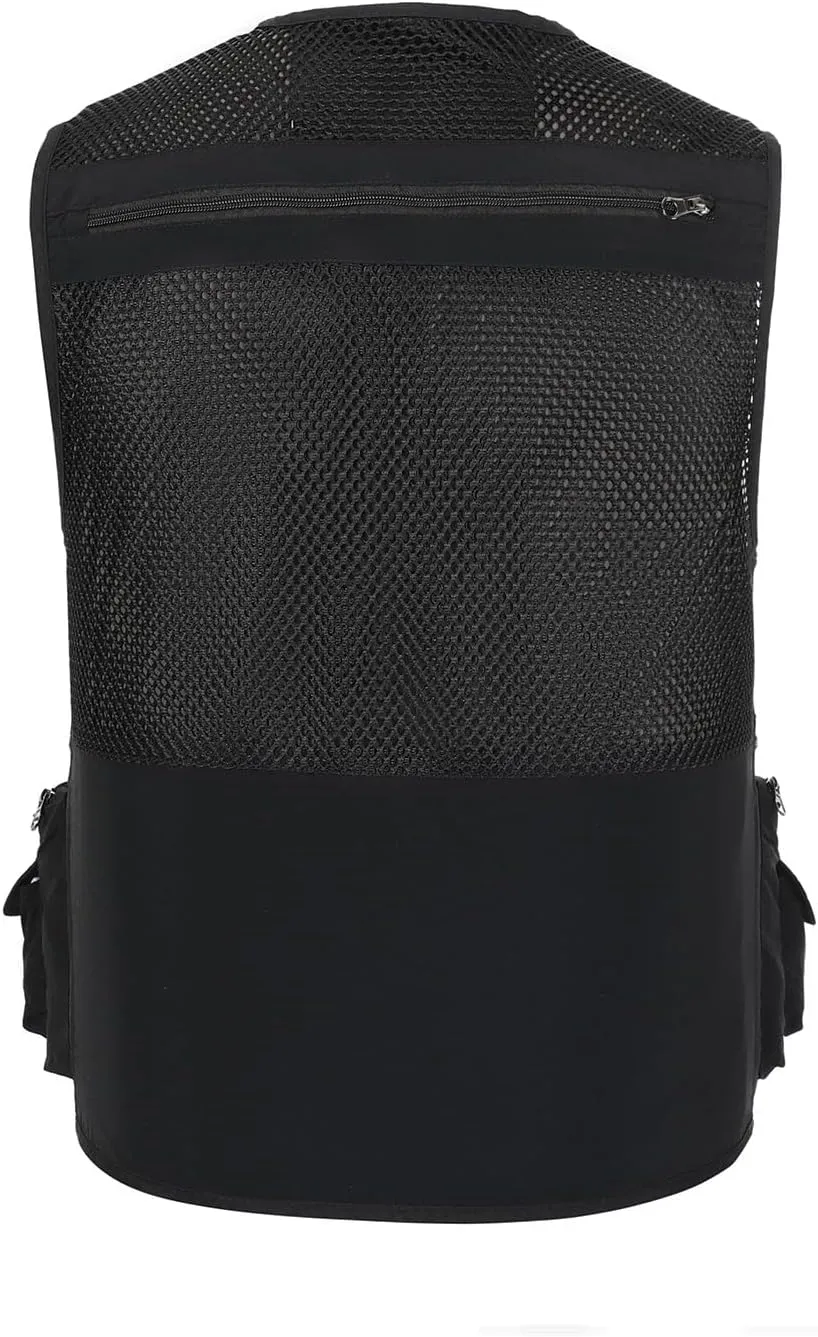 Hbufnha Fishing Vest Outdoor Work Vests Unisex Hunting Travel Photography Safari Multi Pockets