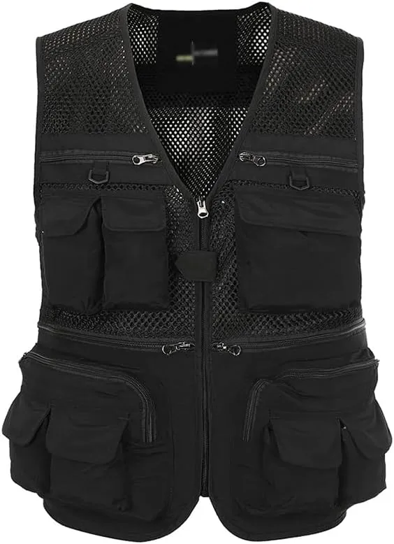 Hbufnha Fishing Vest Outdoor Work Vests Unisex Hunting Travel Photography Safari Multi Pockets