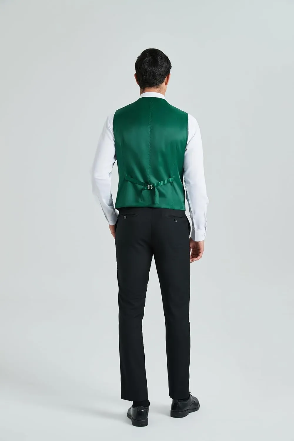 HISDERN Mens Suit Vest Business Formal Dress Vests for Men Solid Color Casual Wedding Tuxedo Party Waistcoat