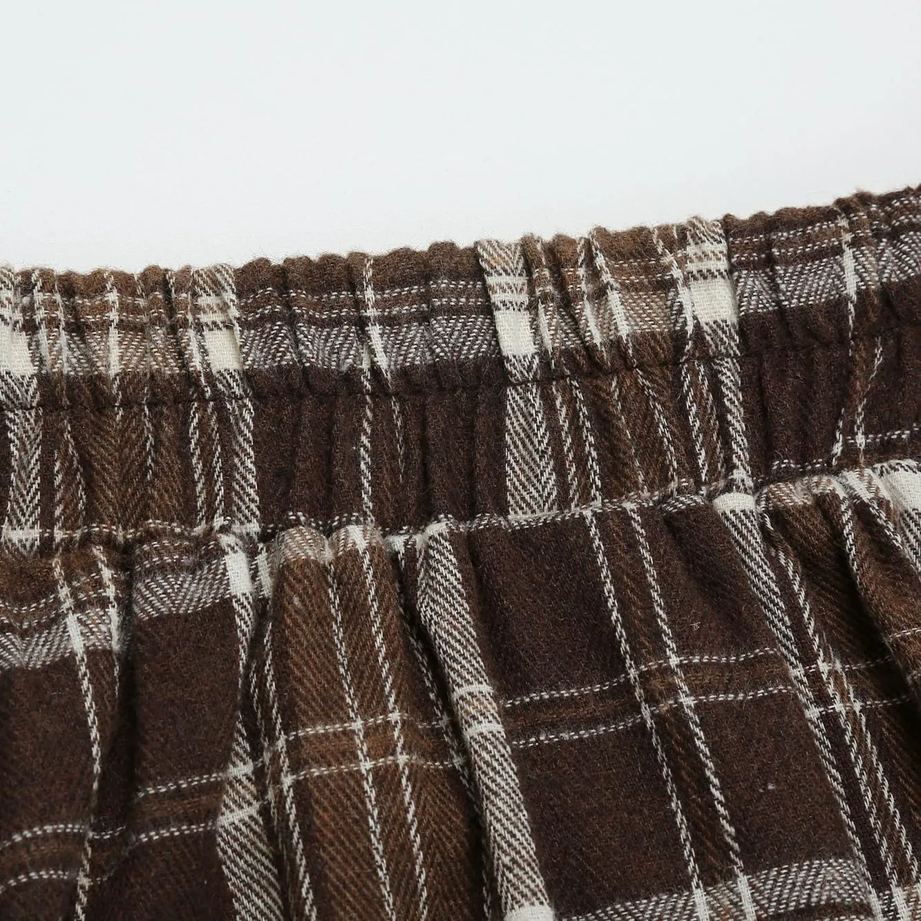 IDEALSANXUN Womens Plaid Skirts Fall Winter High Waisted A Line Long Pleated Maxi Skirt with Pockets
