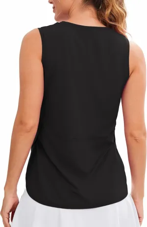 JOYSPELS Ice Silk Workout Tank Tops for Women Cool-Dry Sleeveless Loose Fit Yoga Shirts Athletic