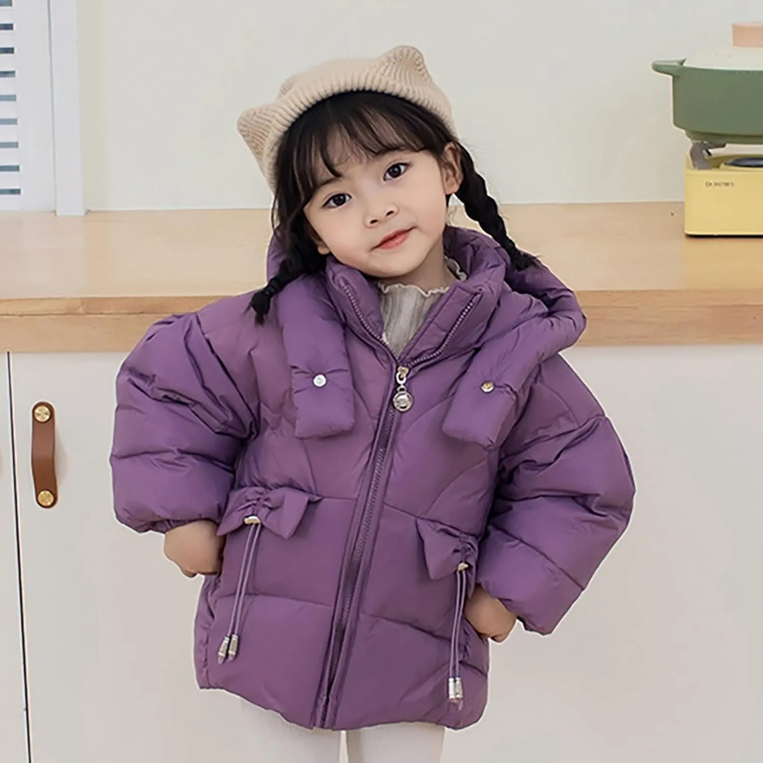 Kids Toddler Baby Girls Boys Winter Warm Thick Solid Cotton Long Sleeve Padded Jacket Coat Clothes 5t Winter Coat Boys