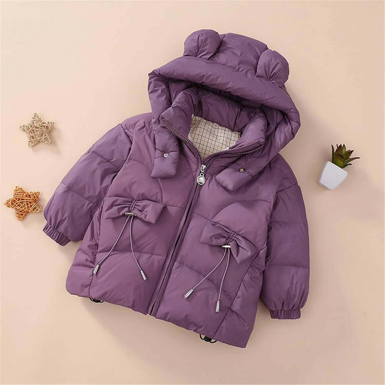 Kids Toddler Baby Girls Boys Winter Warm Thick Solid Cotton Long Sleeve Padded Jacket Coat Clothes 5t Winter Coat Boys