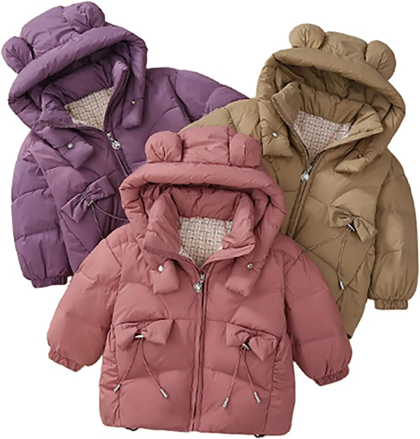 Kids Toddler Baby Girls Boys Winter Warm Thick Solid Cotton Long Sleeve Padded Jacket Coat Clothes 5t Winter Coat Boys