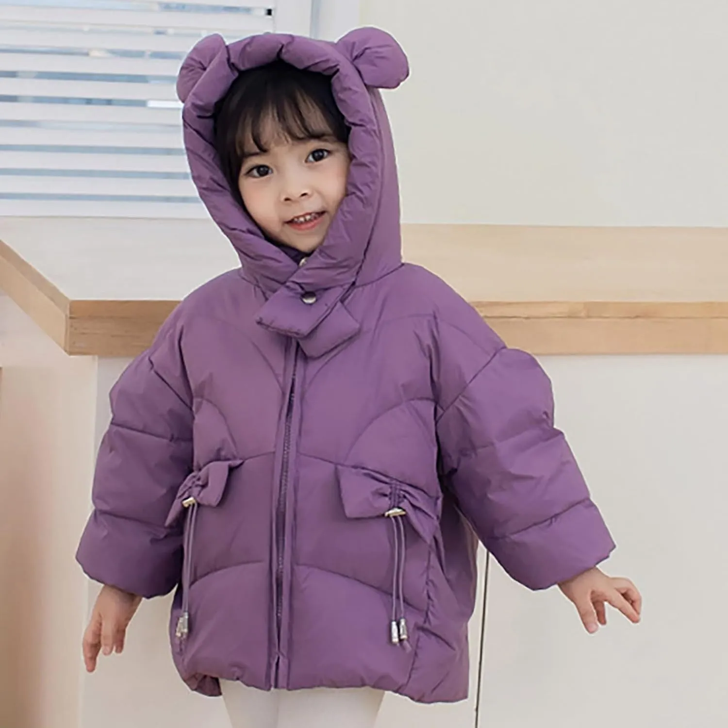 Kids Toddler Baby Girls Boys Winter Warm Thick Solid Cotton Long Sleeve Padded Jacket Coat Clothes 5t Winter Coat Boys