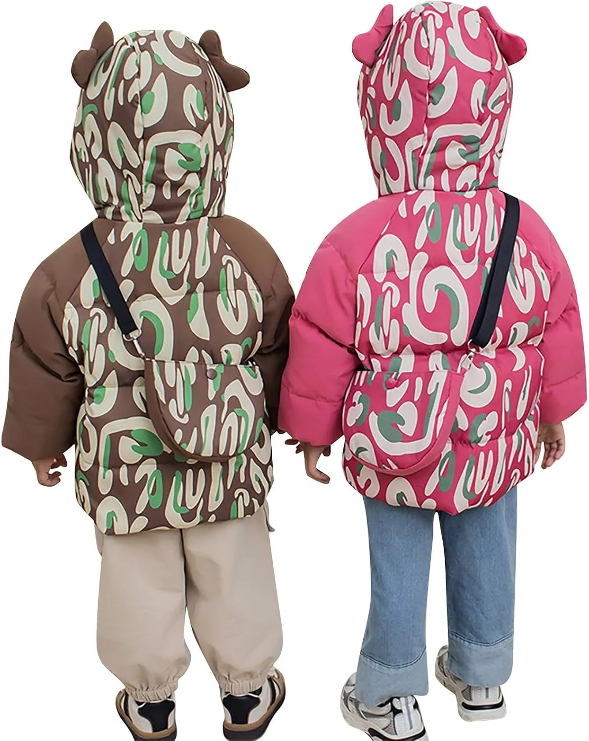 Kids Toddler Baby Girls Boys Winter Warm Thick Solid Cotton Long Sleeve Padded Jacket Coat Jackets And Coats Coat