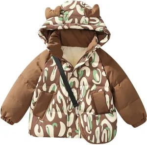 Kids Toddler Baby Girls Boys Winter Warm Thick Solid Cotton Long Sleeve Padded Jacket Coat Jackets And Coats Coat