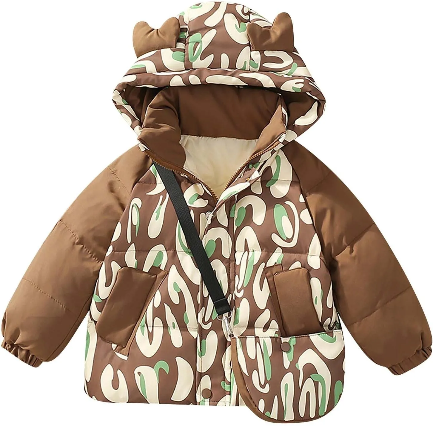 Kids Toddler Baby Girls Boys Winter Warm Thick Solid Cotton Long Sleeve Padded Jacket Coat Jackets And Coats Coat