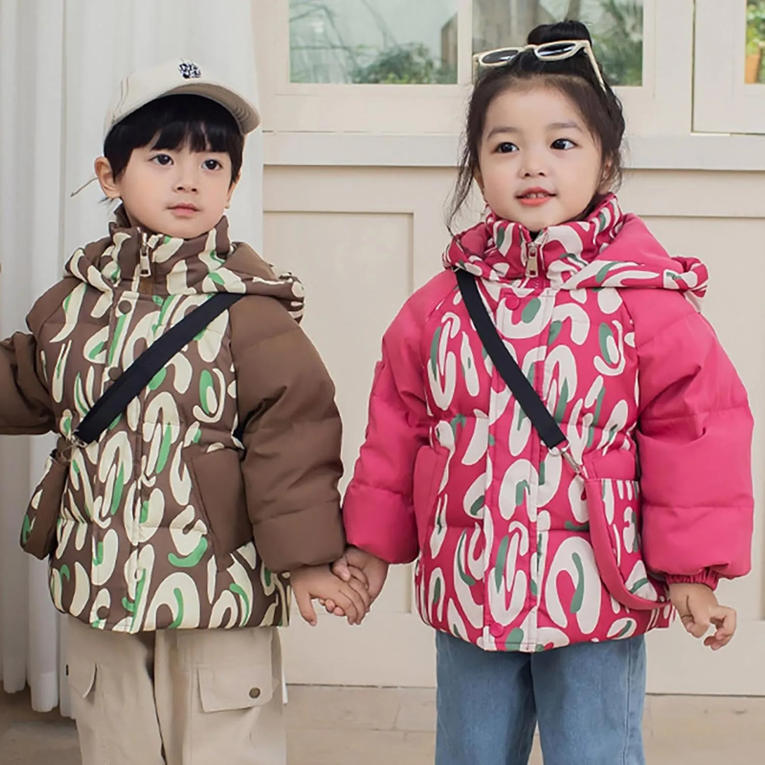 Kids Toddler Baby Girls Boys Winter Warm Thick Solid Cotton Long Sleeve Padded Jacket Coat Jackets And Coats Coat