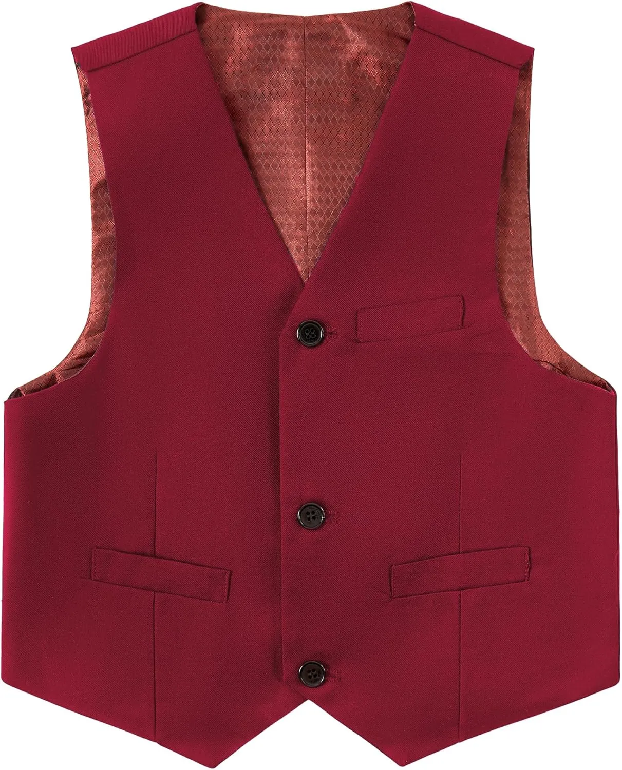 Kids Vest for Boys 3 Button Formal Suit Vest