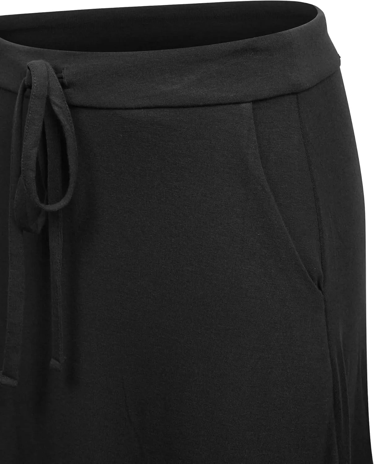 KOGMO Womens Casual Maxi Skirt with Waist Drawstring and Side Pockets (S-3X)
