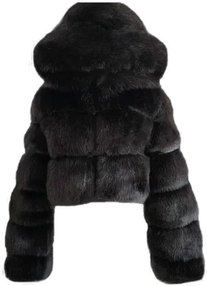 LCMTWX Women Fluffy Faux Fur Coat Women Long Jacket Faux Sleeve Short Warm Women's Coat Fluffy Short Coat Outerwear Pink