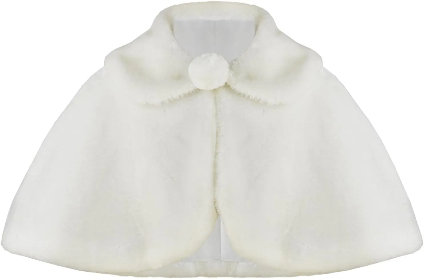 Little Girls Cozy Faux Fur Bolero Shrug Shawl Wraps Princess Cape Cloak Kids Girls Dress Coat Party Dress Up Jacket