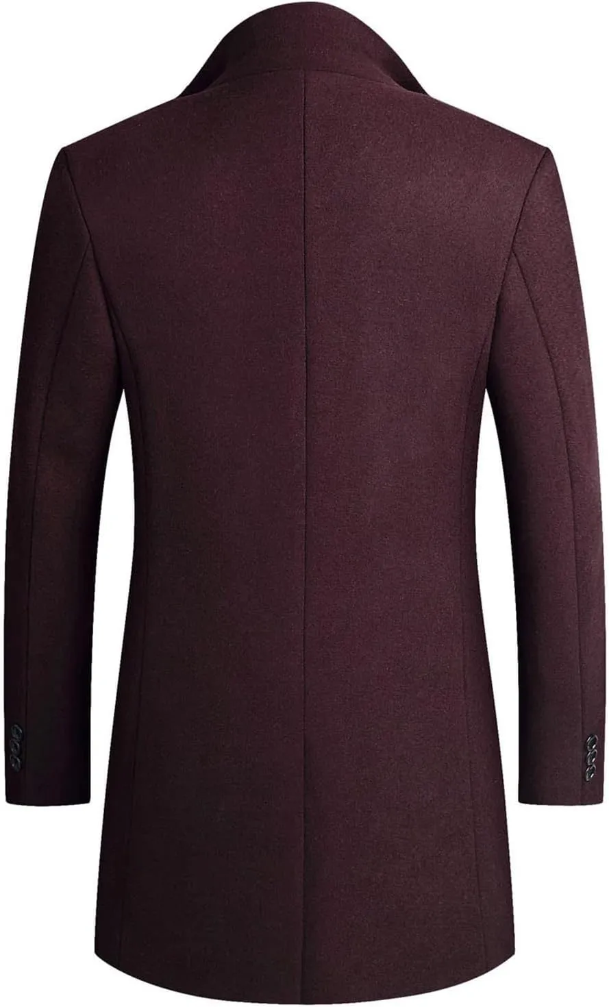 long coat men Solid Coat Single Breasted Jackets Long Sleeve Button Pocket Coat Long Jacket Casual Windproof
