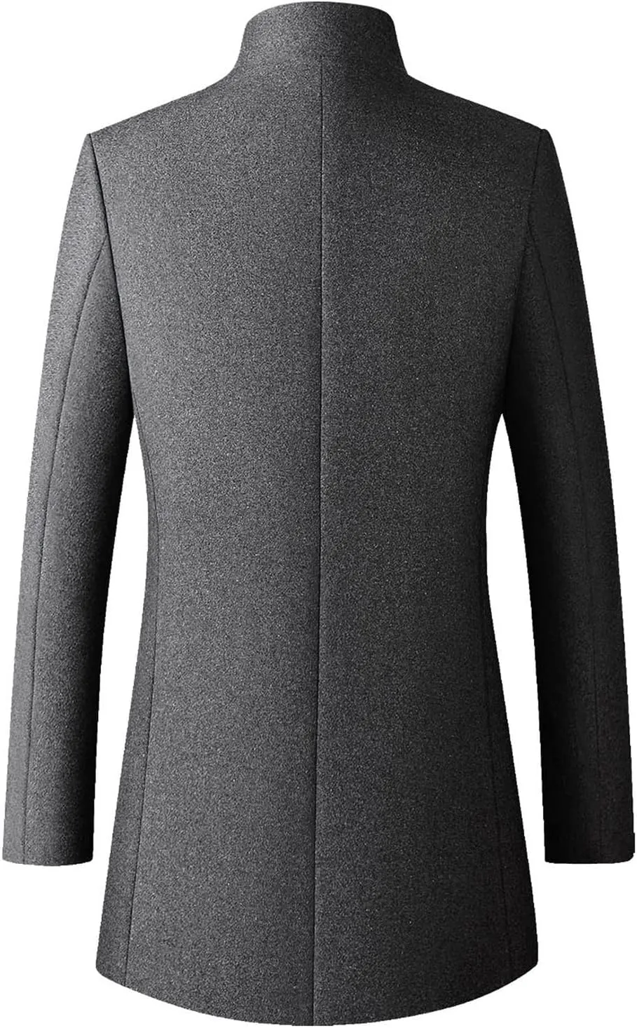 long coat men Solid Coat Single Breasted Jackets Long Sleeve Button Pocket Coat Long Jacket Casual Windproof