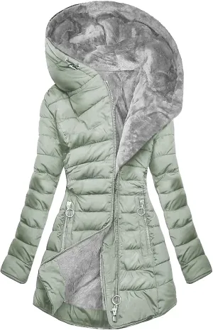 Long Winter Coats for Women Waterproof Fleece Lined Warm Long Puffer Jacket Thicken Parka Outwear With Fur Hood