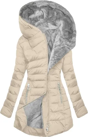 Long Winter Coats for Women Waterproof Fleece Lined Warm Long Puffer Jacket Thicken Parka Outwear With Fur Hood