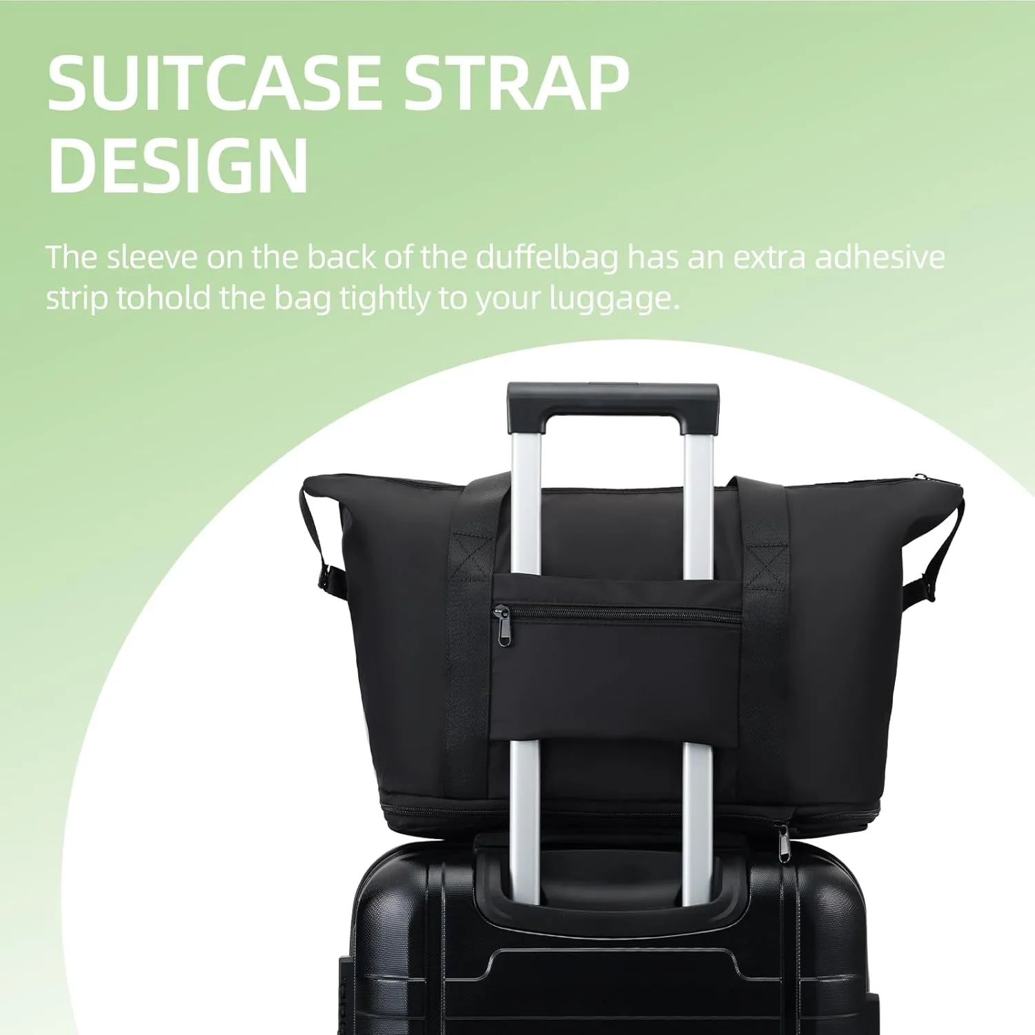 Luggage 20 Inch Set 3 Piece Luggage Set carry on luggage with wheels for Travel (Black, 3 piece set-20-Inch)