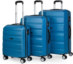 Luggage, Blue (Set 3 Suitcases-t71600), Set 3 suitcases