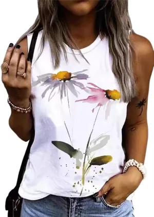 Mandala Tank Tops for Women Lotus Flower Vintage Graphic Shirt Vest Summer Casual Vacation Mandala Tank Tee Cami