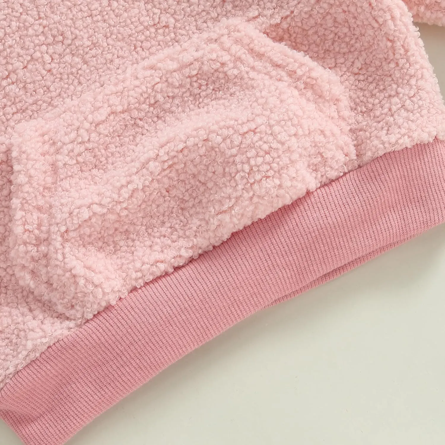 Mandizy Toddler Baby Girl Boy Winter Clothes Fleece Jacket Hoodie Coat Warm Furry Hooded Jumper Outerwear Tops