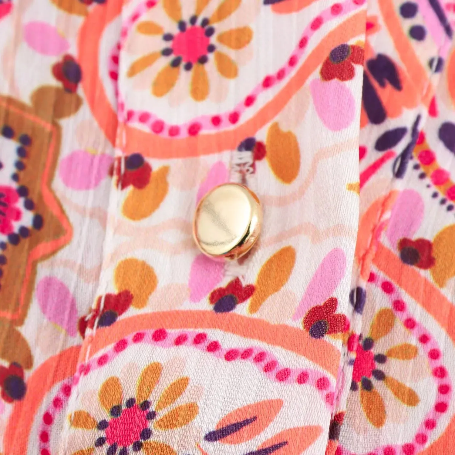 Maya Paisley Print Long Sleeve Maxi Shirt Dress  Chic Bohemian Day Dress