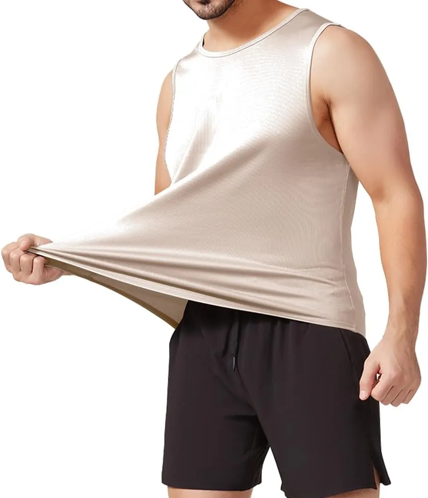 meioro Men's Workout Tank Top Mesh Sleeveless Gym Muscle T Shirts Quick Dry Bodybuilding Shirt Summer Athletic Tank Tops